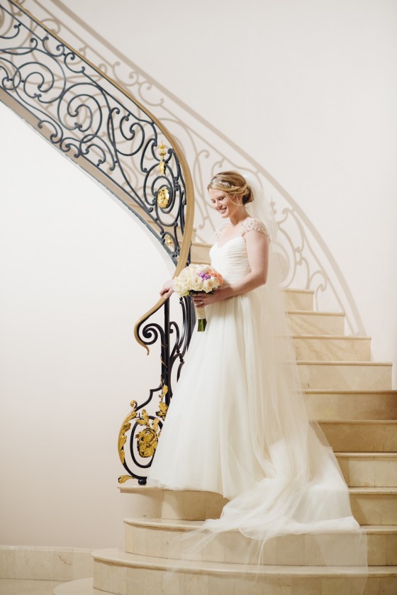Bridal on Stairs