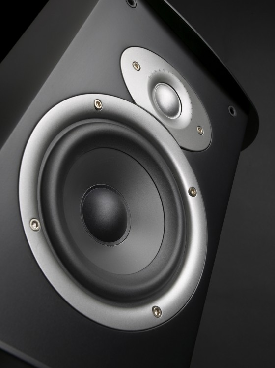 Audio speaker close-up
