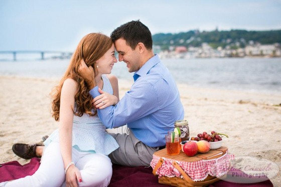 Fort Hancock Sandy Hook NJ engagement photo picnic