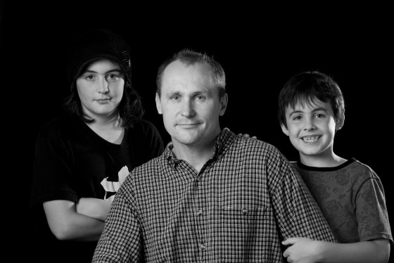 Dad and two sons - Karen Geswein