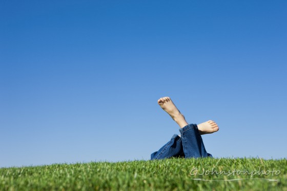 Enjoying a summer day.