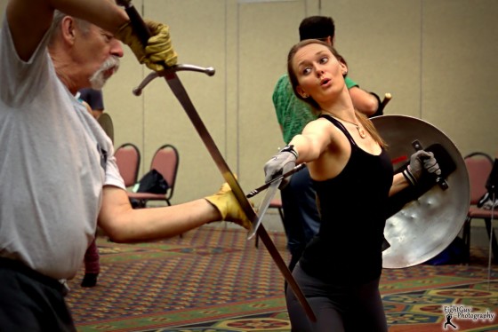 Jessi Durham at the 2012 Winter Wonderland Stage Combat Workshop