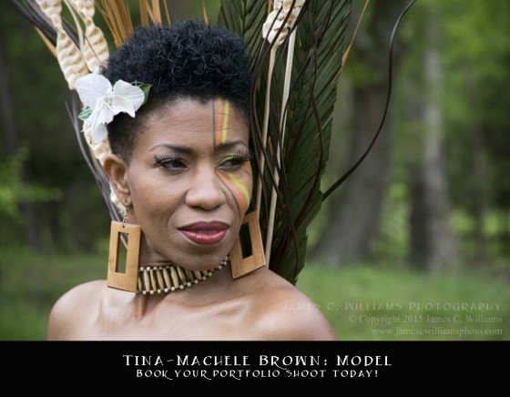 Model, Tina Machele Brown
