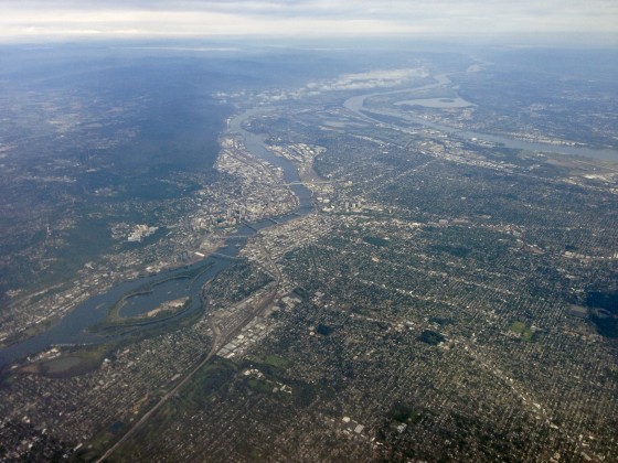 Portland, Oregon on departure