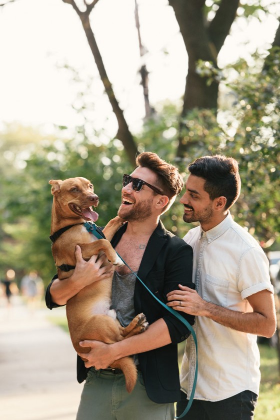 Couple and Pet