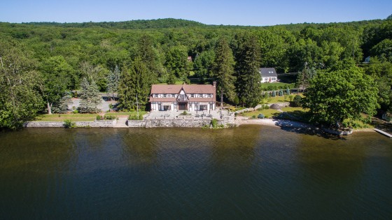 Over Water Drone Shot
