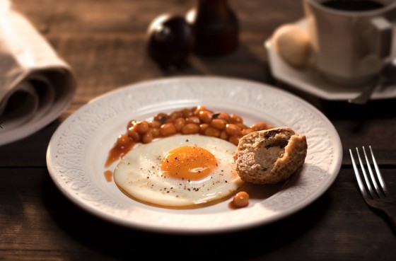 Egg and beans