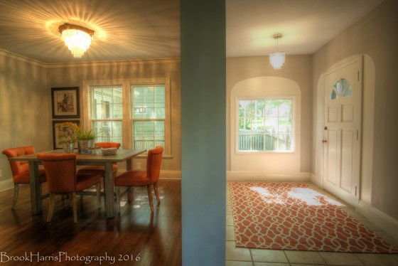 The entry and Dining room