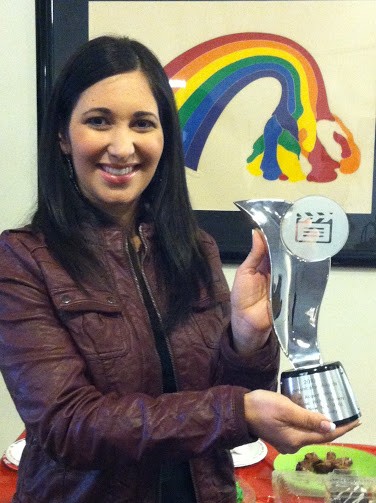 Lisa receives an award