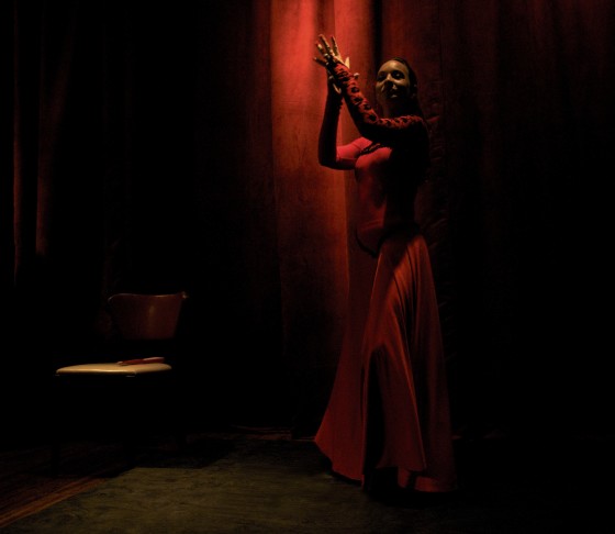Flamenco dancer performs