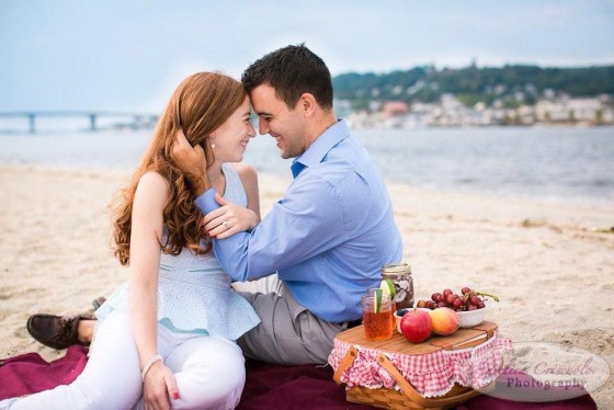 Fort Hancock Sandy Hook Beach engagement photo