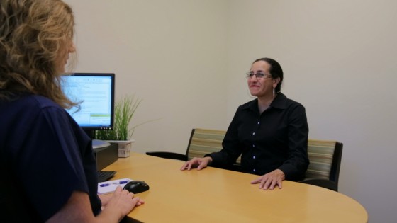 Maria with Dr. Ivani RSC laboratory director