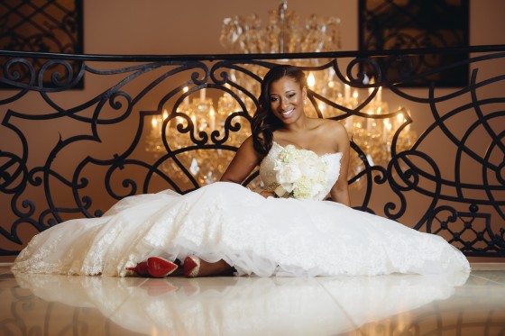 Bride in Louboutins