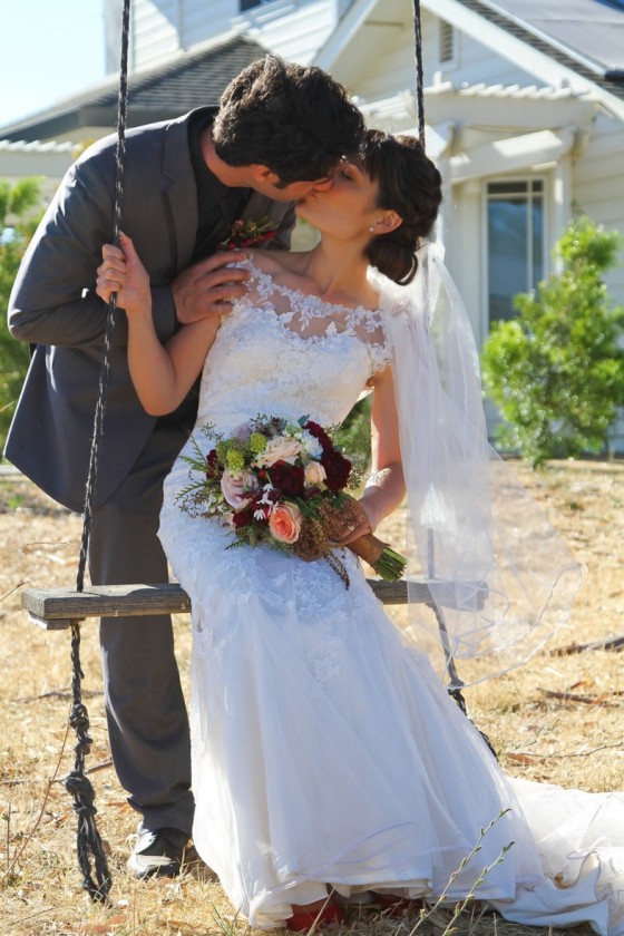 Kiss on a Swing