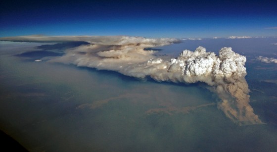 Wildfire -wide over New Mexico
from 43,000ft