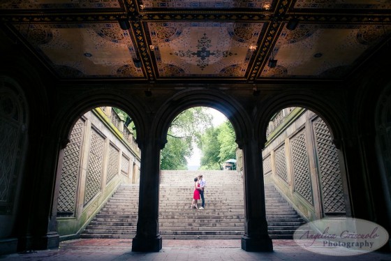 Bethesda Terrace Central Park Engagement photos