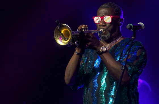 Kool & the Gang playing live.
