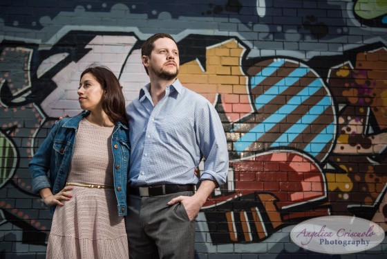 Long Island City Engagement photo ideas grafitti