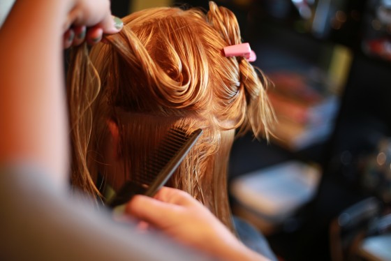 Website content for The Color Amber Salon