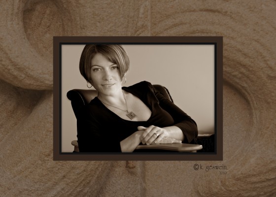 woman in chair - Karen Geswein