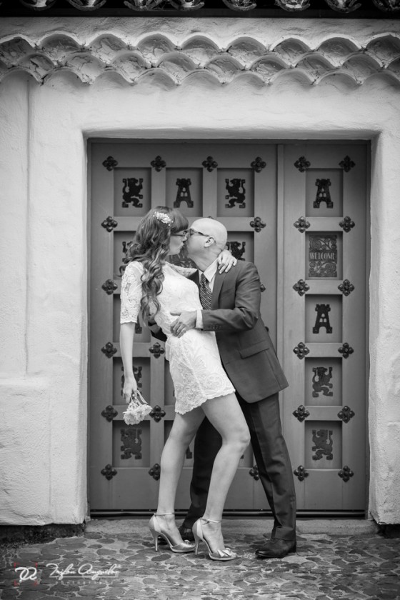 Wedding Ceremony at Allied Arts Guild, Menlo Park, CA
