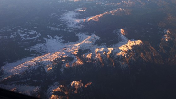 Sunset on the Colorado Rockies
from 45,000ft