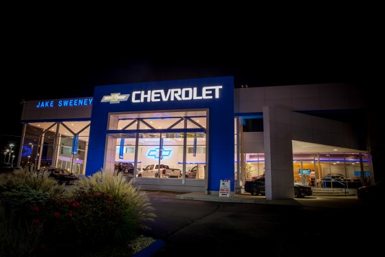 Jake Sweeney Chevrolet (night), Tri-County OH