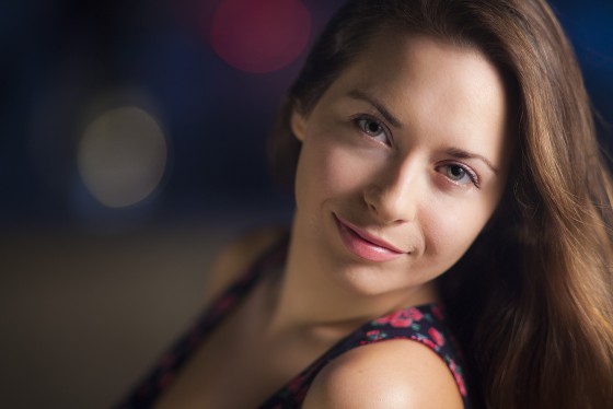 cinematic head shot girl