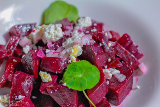 Fresh beet salad