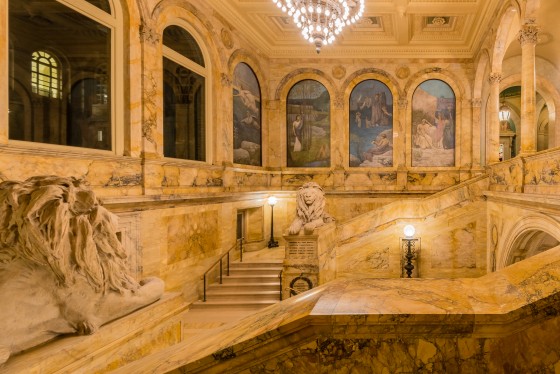 Boston Public Library entrance