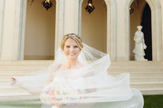 Bride's Veil Blowing in the Wind