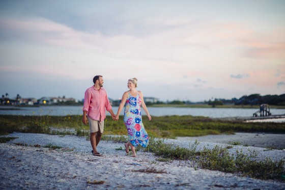 Couple Walking on the Beach