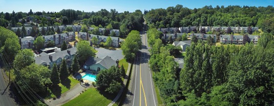 Pano of Apartment building in Seattle