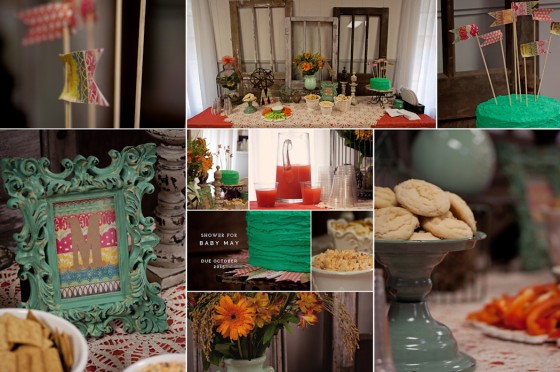 Baby Shower Food Display - 2015