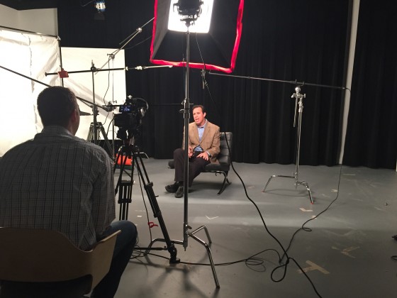 Sit down interview in studio