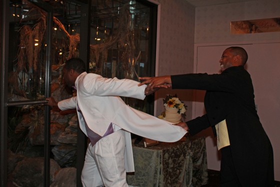 Groom trying to Escape