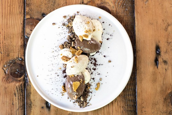 deconstructed chocolate dessert