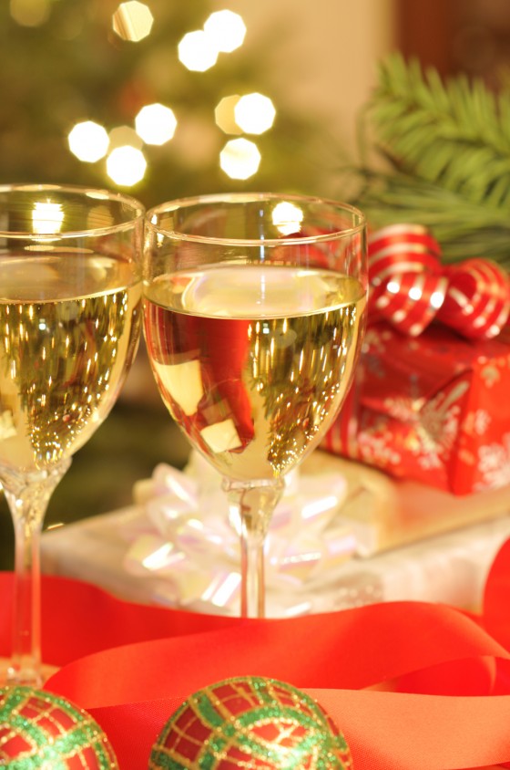 Holiday Wine Photography