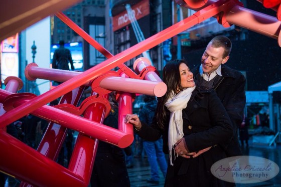 Time Square NYC Proposal photos engagement