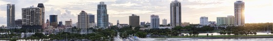 Sunset cityscape