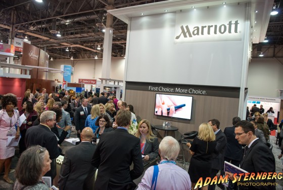 Marriott Resorts trade show booth