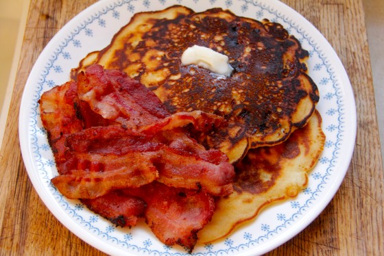 Pancakes and bacon