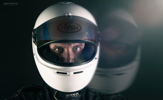 Promotional portrait for racing driver