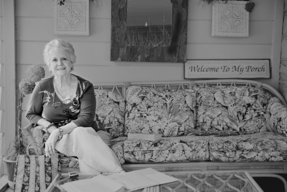 woman on porch - Karen Geswein