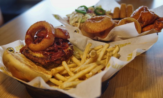 Buffalo Wild Wings - Big Jack Daddy burger and House Sampler for marketing, training and social media