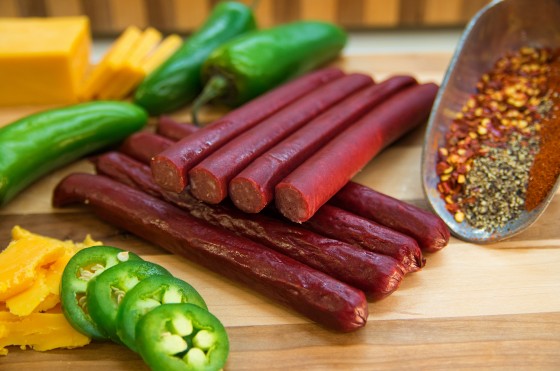 Pepper cheddar beef sticks image for e-commerce web site and lobby image - RJ's Meats