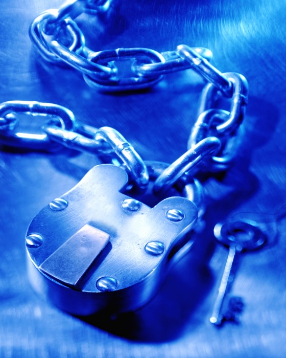 Lock and chain