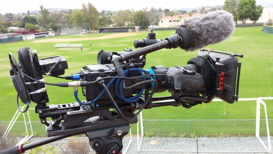 One of our cameras shooting sports documentary
