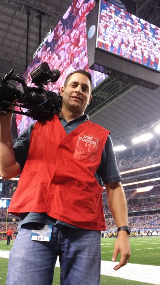 Owner shooting sports at cowboy stadium