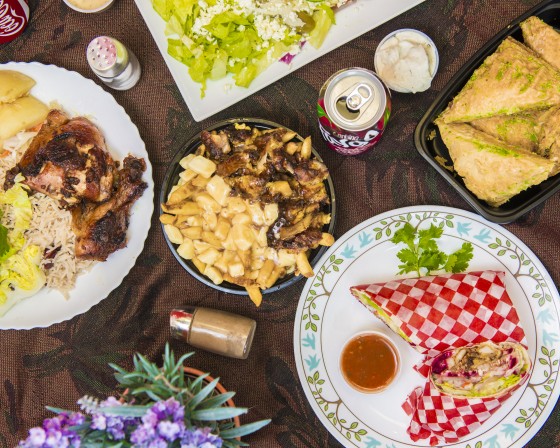 UberEATS Shawarma House Spread